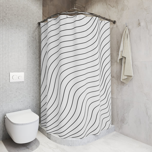 DIAGONAL STRIPES - SHOWER CURTAIN