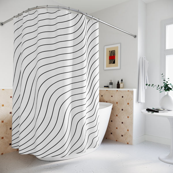 DIAGONAL STRIPES - SHOWER CURTAIN