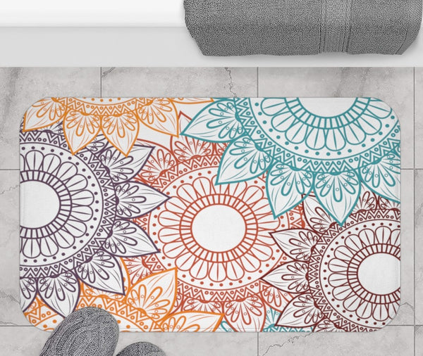 EARTH TONES SUNS - BATH MAT