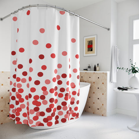 EFFERVESCENT RED - SHOWER CURTAIN