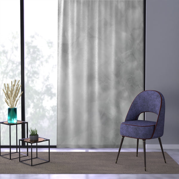 GRAY CLOUD - SHEER Window Curtain