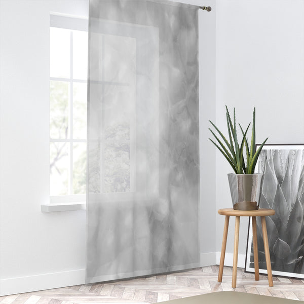 GRAY CLOUD - SHEER Window Curtain