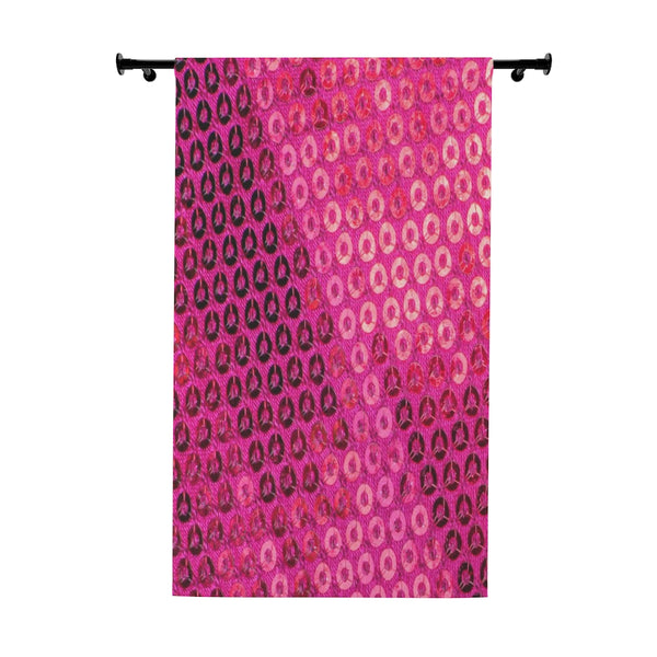 HOT PINK SEQUIN PRINT - BLACKOUT Window Curtain