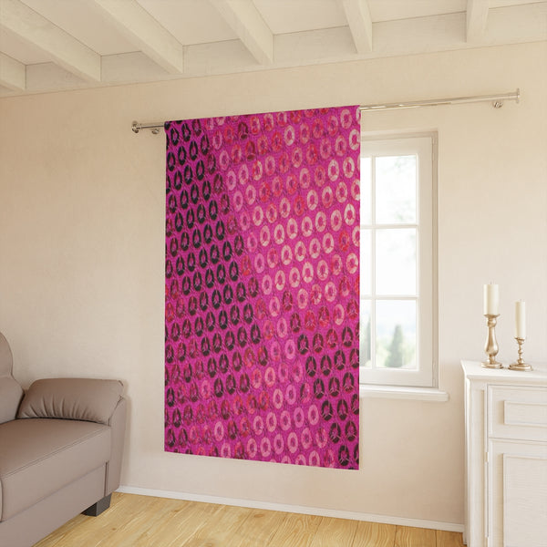 HOT PINK SEQUIN PRINT - BLACKOUT Window Curtain