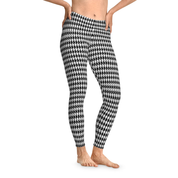 HOUNDSTOOTH - Stretchy Leggings FRONT