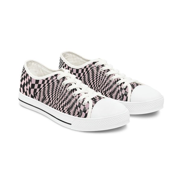 ILLUSION PINK - Women's Low Top Sneakers White Sole