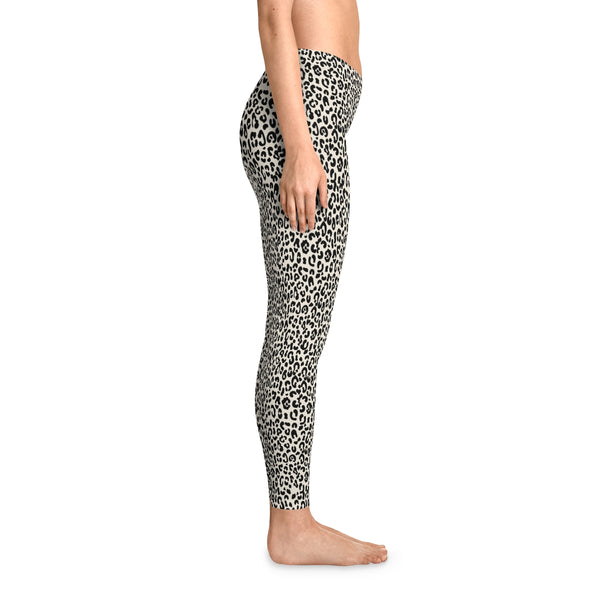 LEOPARD PRINT - BLACK & WHITE - Stretchy Leggings