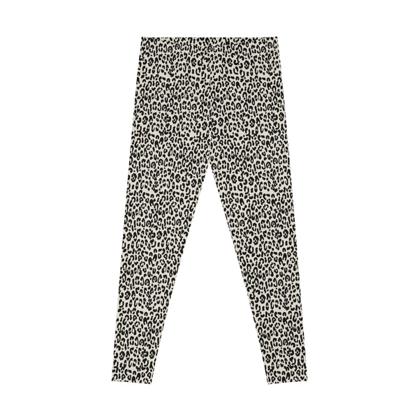 LEOPARD PRINT - BLACK & WHITE - Stretchy Leggings