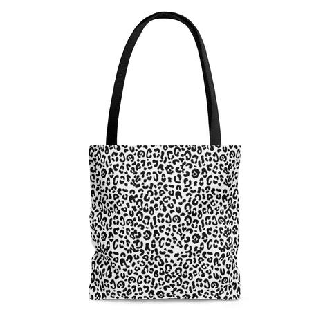 LEOPARD PRINT - BLACK & WHITE - Tote Bag