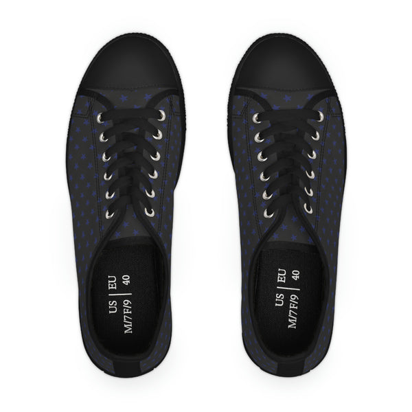MY STARS NAVY & BLACK - Women's Low Top Sneakers Black Sole