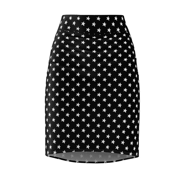 MY STARS WHITE & BLACK - Pencil Skirt