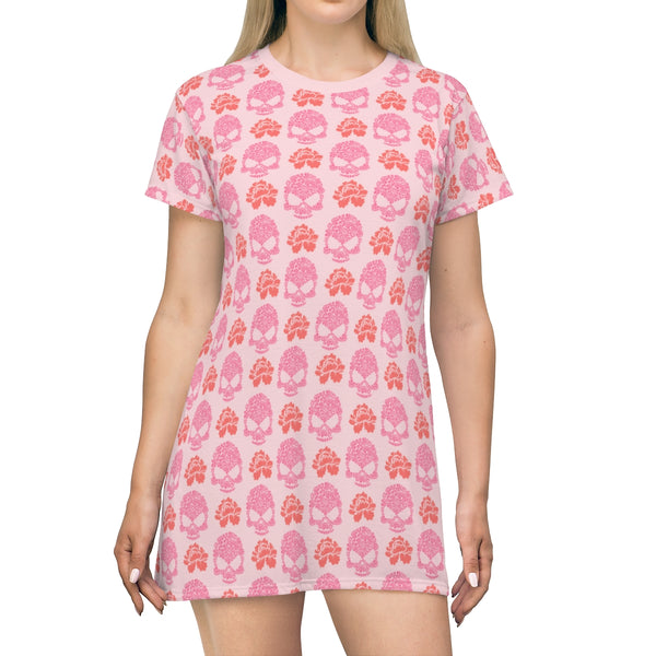 PASTEL SKULLS - T-Shirt Dress
