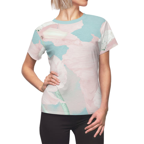 PINK FLOWERS IN BLUE SKY - Tee