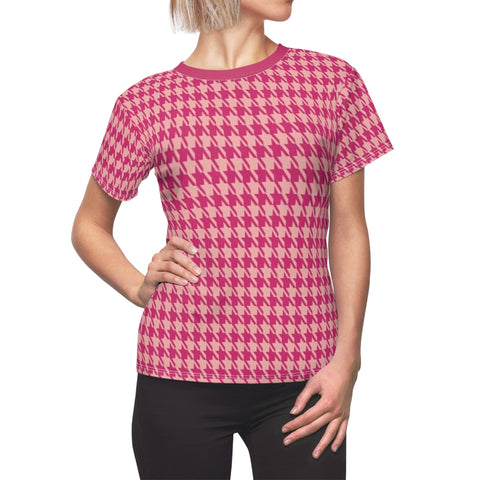 PINK HOUNDSTOOTH - Tee