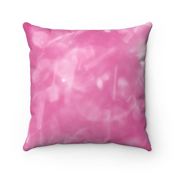 PINK SMUDGE PRINT - Square Pillow 