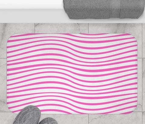 PINK WAVES - BATH MAT