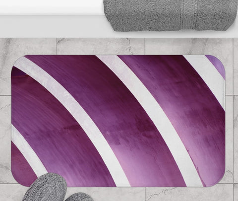 PURPLE ARCS - BATH MAT