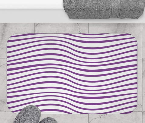 PURPLE WAVES - BATH MAT