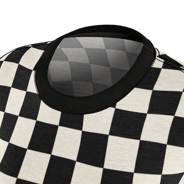 RACER CHECK - BLACK & CREAM - Tee