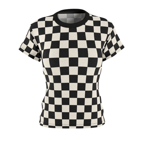 RACER CHECK - BLACK & CREAM - Tee