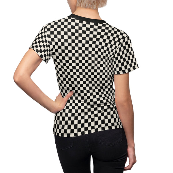 RACER CHECK BB- BLACK & CREAM - Tee