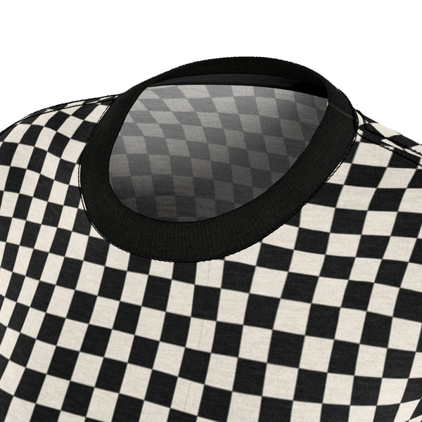 RACER CHECK BB- BLACK & CREAM - Tee