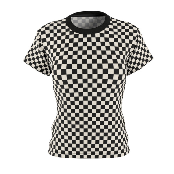 RACER CHECK BB- BLACK & CREAM - Tee