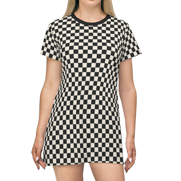 RACER CHECK BB - T-Shirt Dress