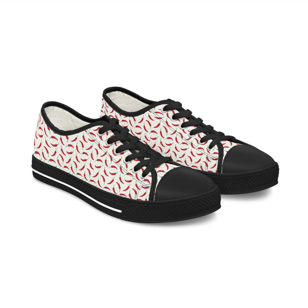 RED HOT CHILI - Women's Low Top Sneakers Black Sole