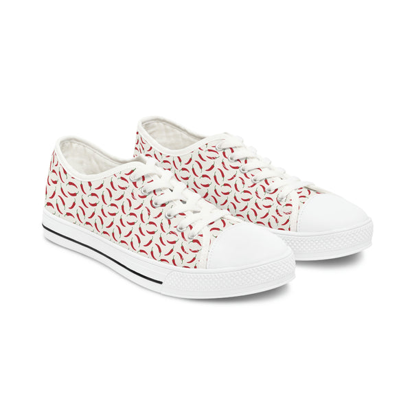 RED HOT CHILI - Women's Low Top Sneakers White Sole