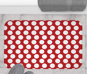 RED POLKA DOT - BATH MAT