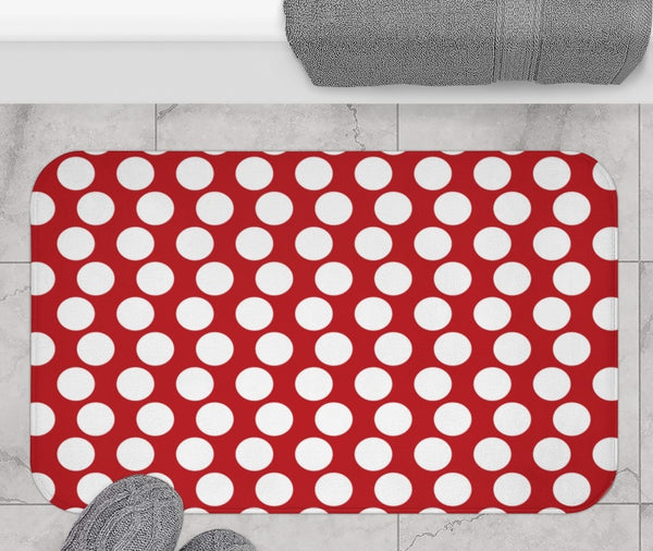 RED POLKA DOT - BATH MAT