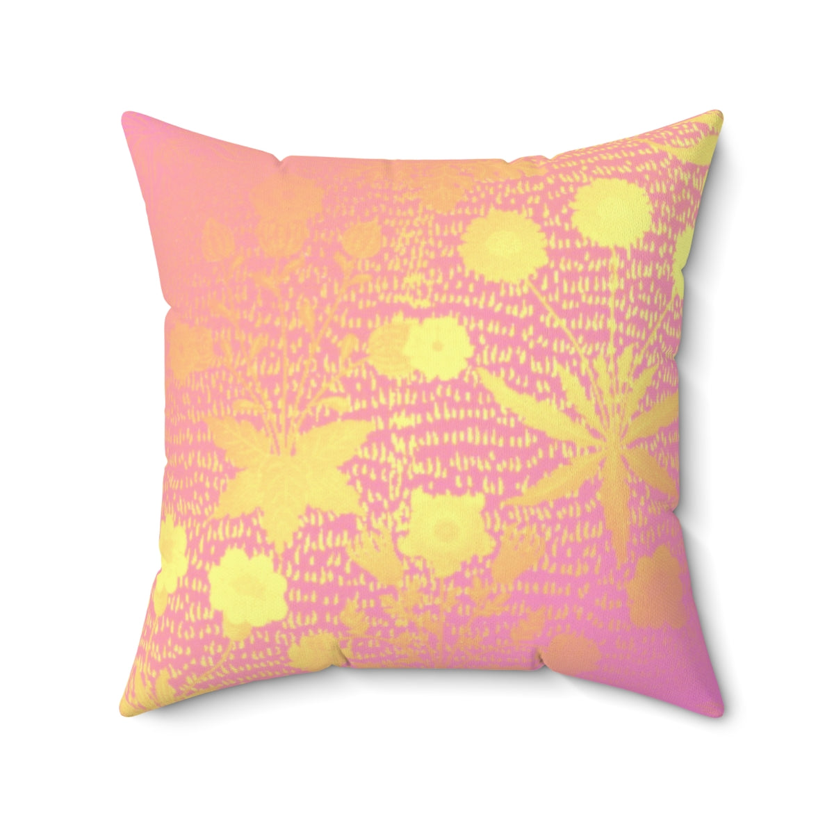 ROSE FLOWER BROCADE - Square Pillow