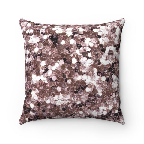 ROSE SEQUIN PRINT - Square Pillow 