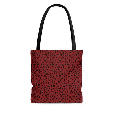 SPOTTED RED & BLACK - Tote Bag