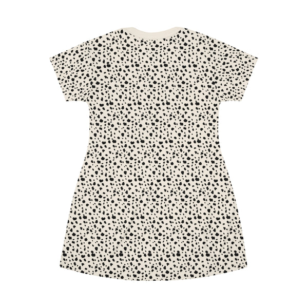 SPOTTED & CREAM COLLAR - T-Shirt Dress  