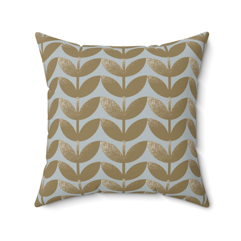 STEMS GOLD & GRAY - Square Pillow