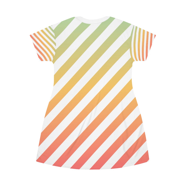 STRIPED - RAINBOW - T-Shirt Dress  