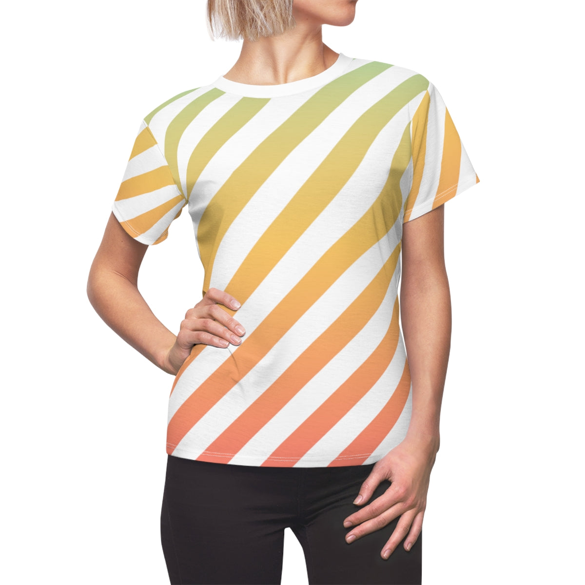 STRIPED - RAINBOW - Tee