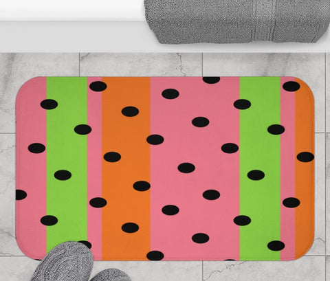 STRIPED POLKA DOTS - BATH MAT