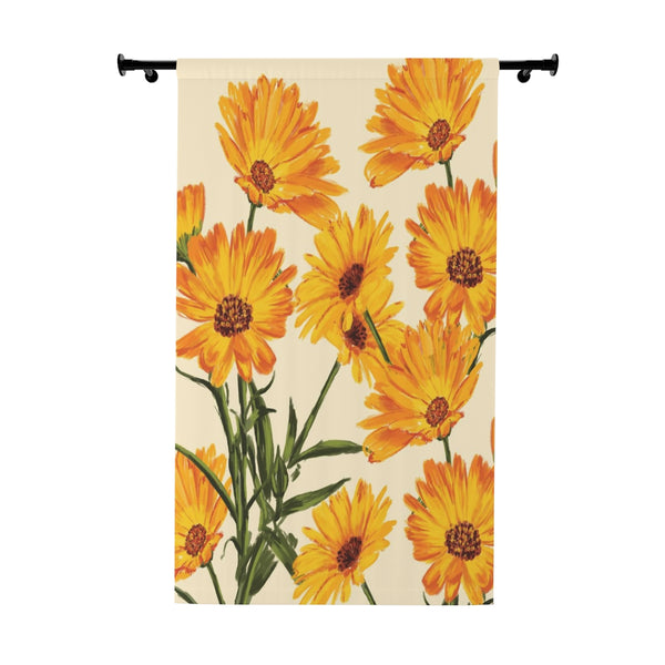 SUMMER FLOWERS - BLACKOUT Window Curtain