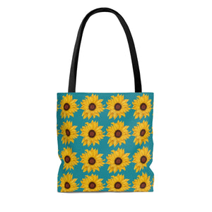 SUNFLOWERS BLUE - Tote Bag