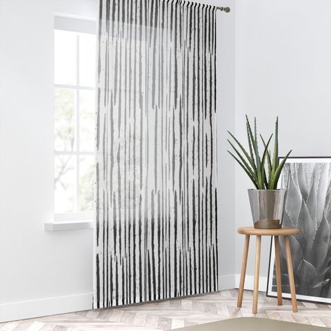 Samuel Jessurun de Mesquita STRIPED PRINT - SHEER Window Curtain