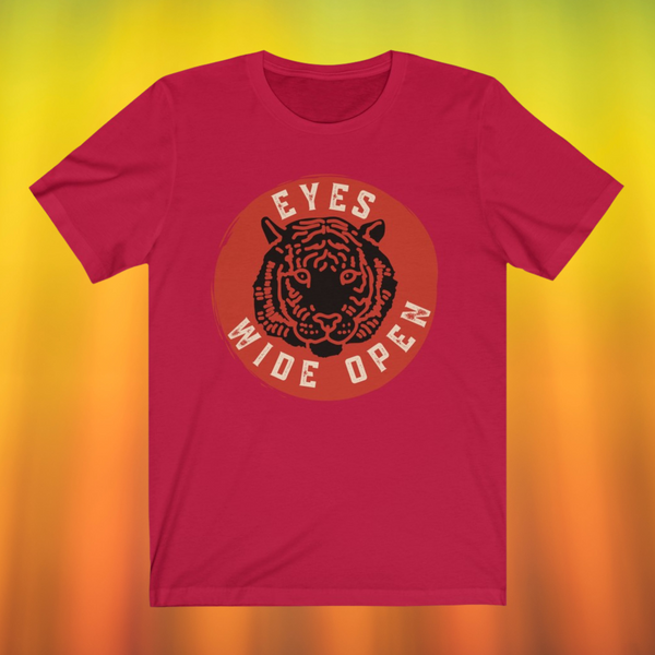 TIGER EYES WIDE OPEN Tee RED
