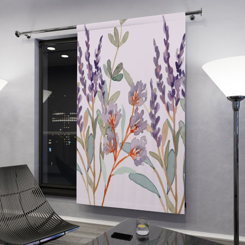 WILD LAVANDER - BLACKOUT Window Curtain