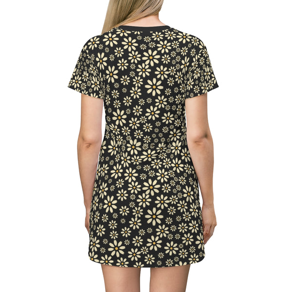 YELLOW DAISIES - T-Shirt Dress BACK