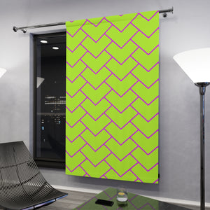 YELLOW & PINK CHEVRONS - BLACKOUT Window Curtain