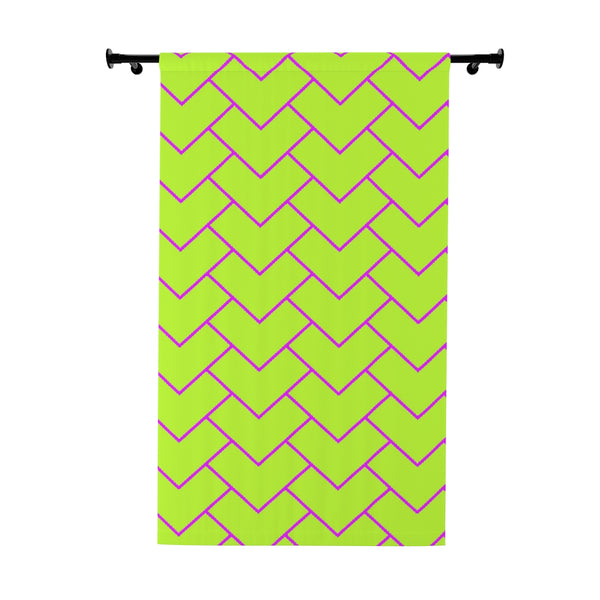 YELLOW & PINK CHEVRONS - BLACKOUT Window Curtain