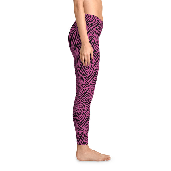 ZEBRA BLACK & HOT PINK - Stretchy Leggings