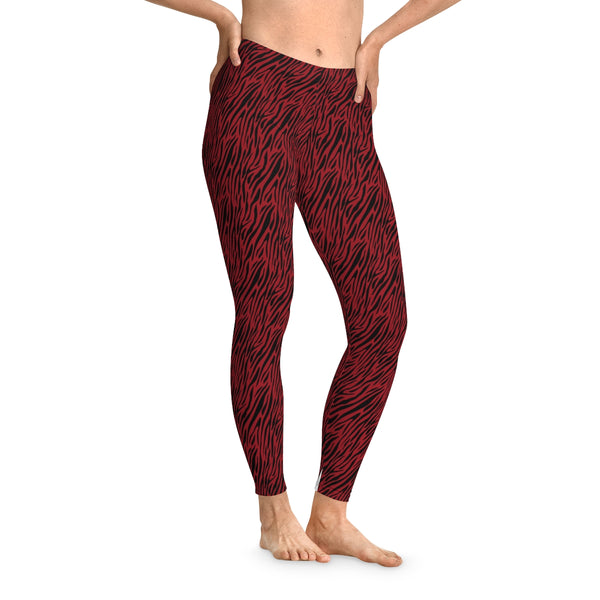ZEBRA BLACK & RED - Stretchy Leggings